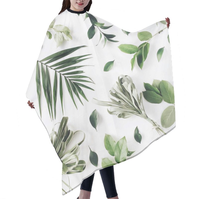 Personality  Pattern With Flowers, Branches, Leaves And Petals Hair Cutting Cape