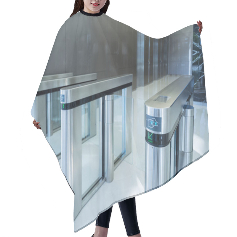 Personality  Electronic Gateway Or Entrance Gate Hair Cutting Cape