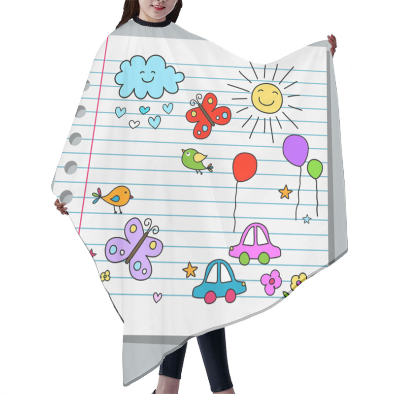 Personality  Notebook Paper Summer Hair Cutting Cape