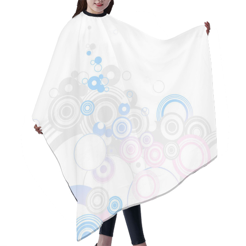 Personality  Circle Background Hair Cutting Cape