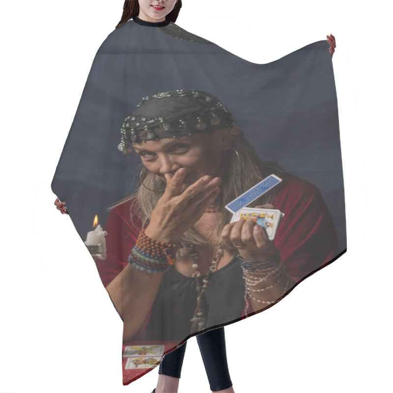 Personality  Gypsy Fortune Teller Or Esoteric Oracle Read The Cards Hair Cutting Cape