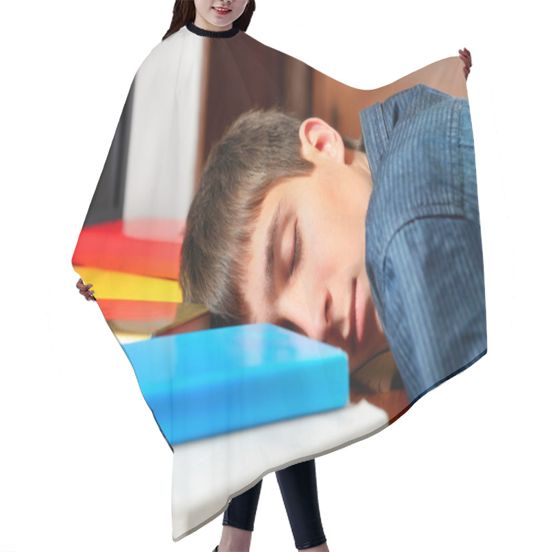 Personality  Teenager Sleep With A Books Hair Cutting Cape