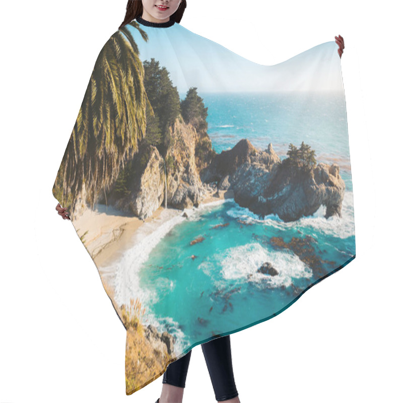 Personality  McWay Falls At Sunset, Big Sur, California, USA Hair Cutting Cape