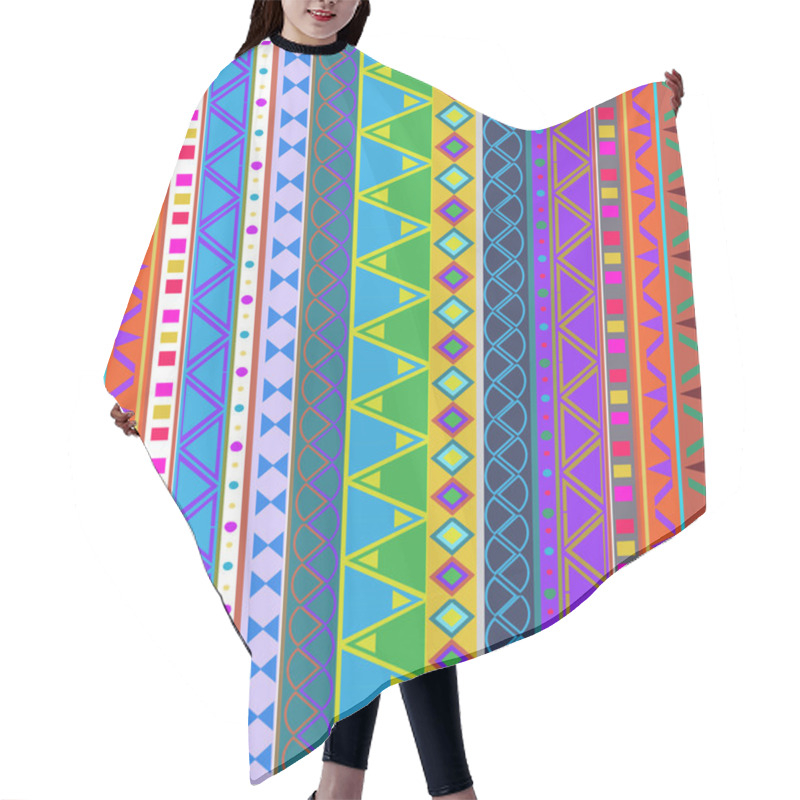 Personality  Aztec Traditional Pattern Hair Cutting Cape