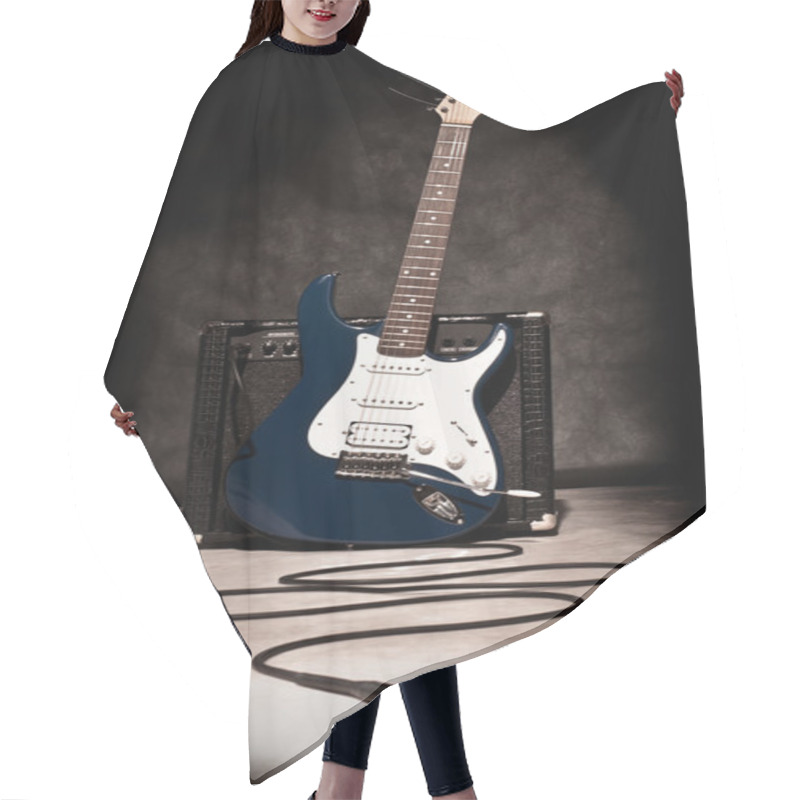 Personality  Electric Guitar And Amplifier Hair Cutting Cape