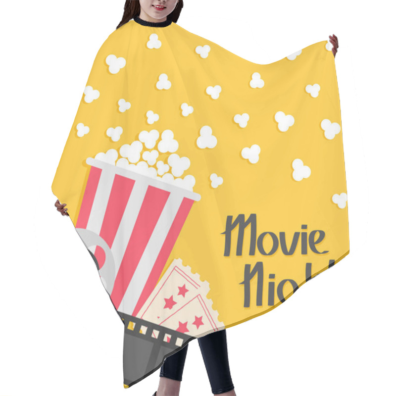 Personality  Popcorn Popping Up Hair Cutting Cape