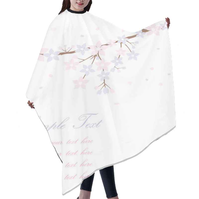 Personality  Floral Branch Illustration Hair Cutting Cape