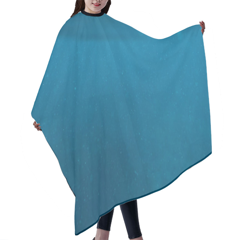 Personality  Surface Blue Underwater With Plankton In Tropical Sea Background Hair Cutting Cape