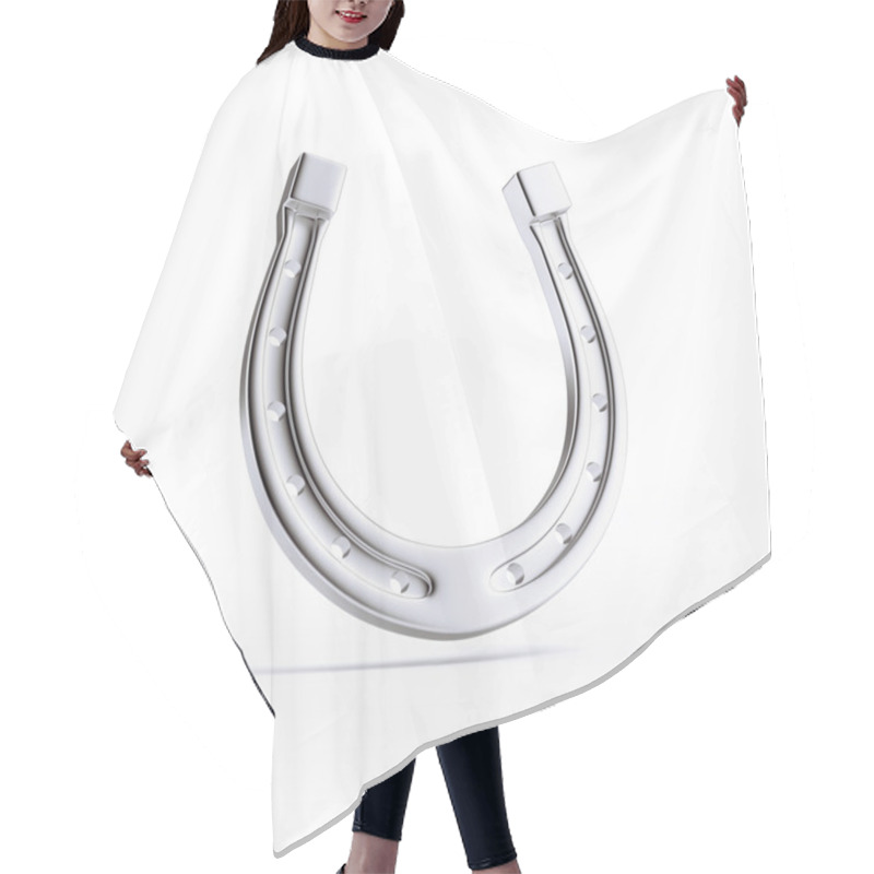 Personality  Silver Horseshoe Hair Cutting Cape