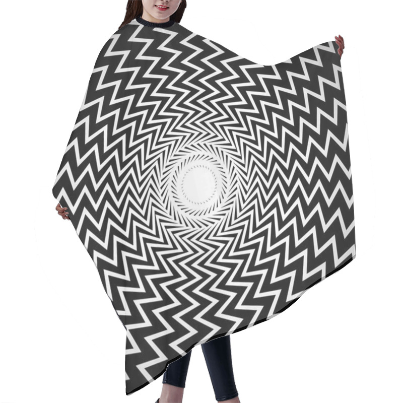 Personality  Black And White Abstract Background Hair Cutting Cape