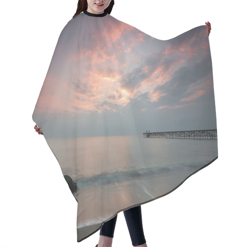 Personality  Sea Sunrise Hair Cutting Cape