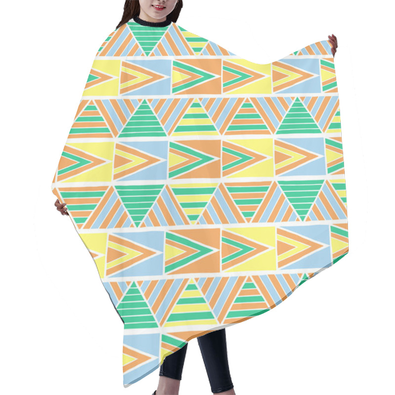 Personality  Summer African Pattern Vector Seamless Hair Cutting Cape