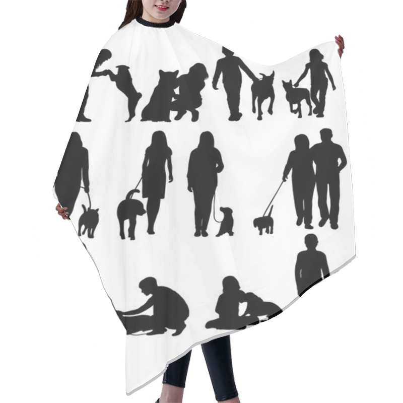 Personality  People With Dog Hair Cutting Cape