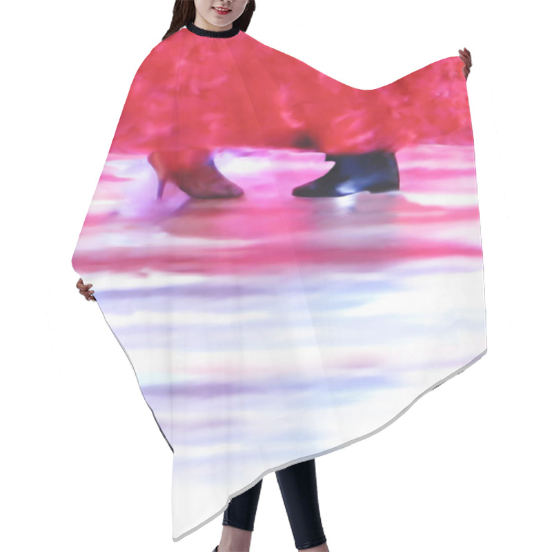 Personality  Ballroom Dance Floor Abstract Background Hair Cutting Cape