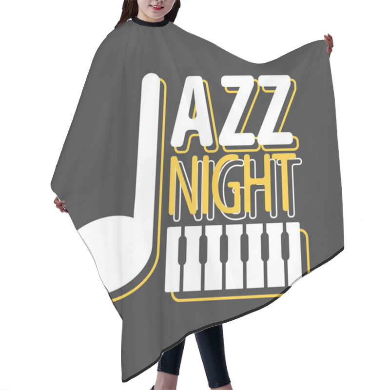 Personality  Jazz Night Musical Poster  Hair Cutting Cape