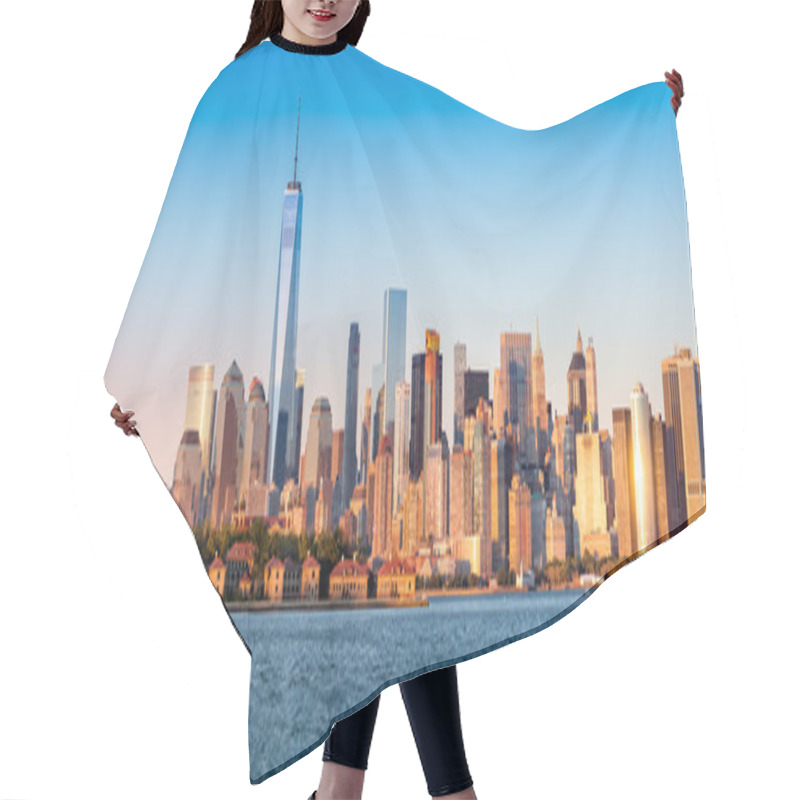 Personality  Downtown New York Skyline Panorama Hair Cutting Cape