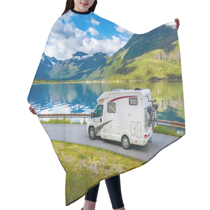 Personality  Family Vacation Travel RV, Holiday Trip In Motorhome Hair Cutting Cape