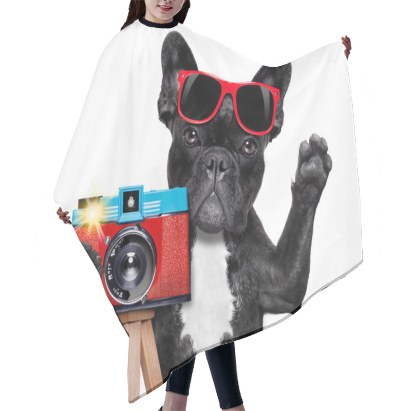 Personality  Photographer Dog Camera Hair Cutting Cape