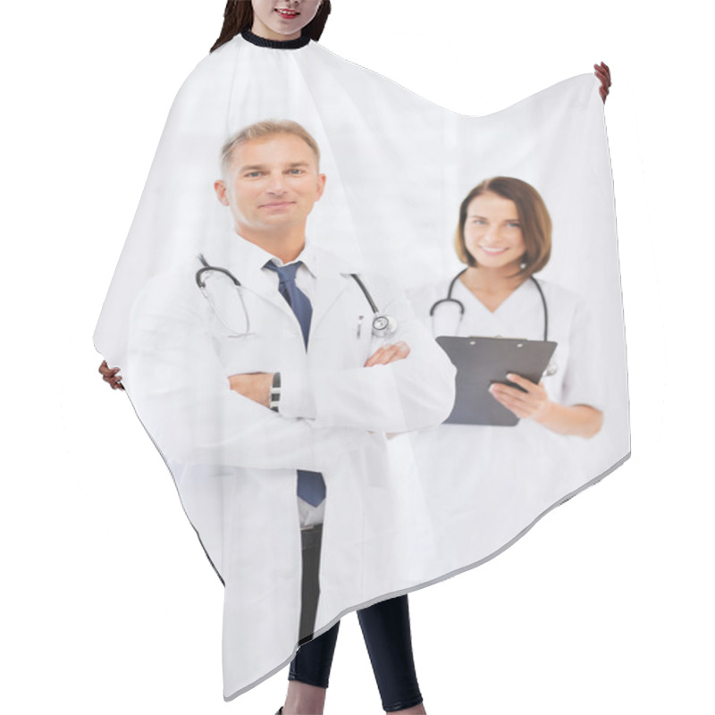 Personality  Two Doctors In Hospital Hair Cutting Cape