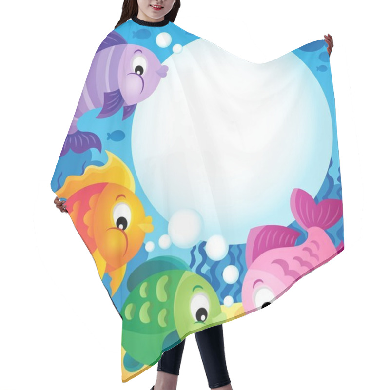 Personality  Fish Topic Image 1 Hair Cutting Cape