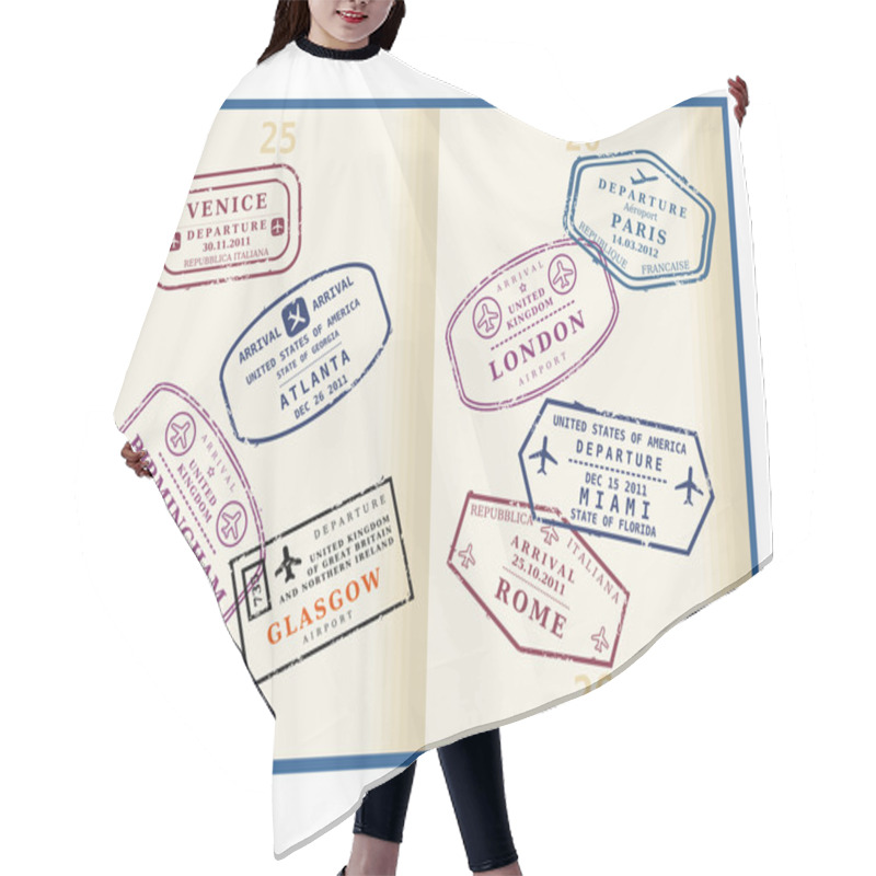 Personality  Passport Hair Cutting Cape