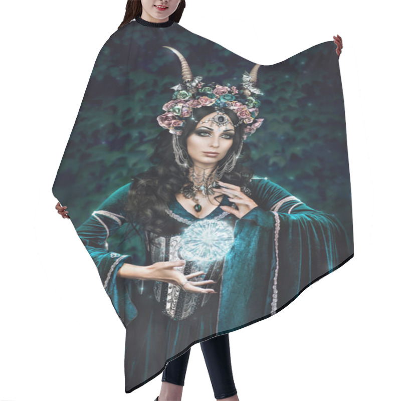 Personality  Beautiful Fantasy Elf Woman Hair Cutting Cape