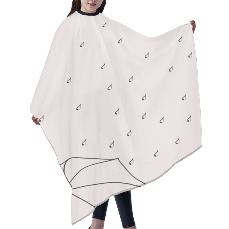 Personality  Rain Drops Hair Cutting Cape