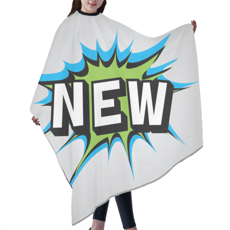 Personality  Comic Book Explosion Bubble - New Hair Cutting Cape