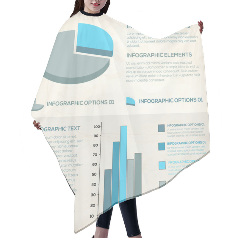 Personality  Set Elements Of Infographics Hair Cutting Cape