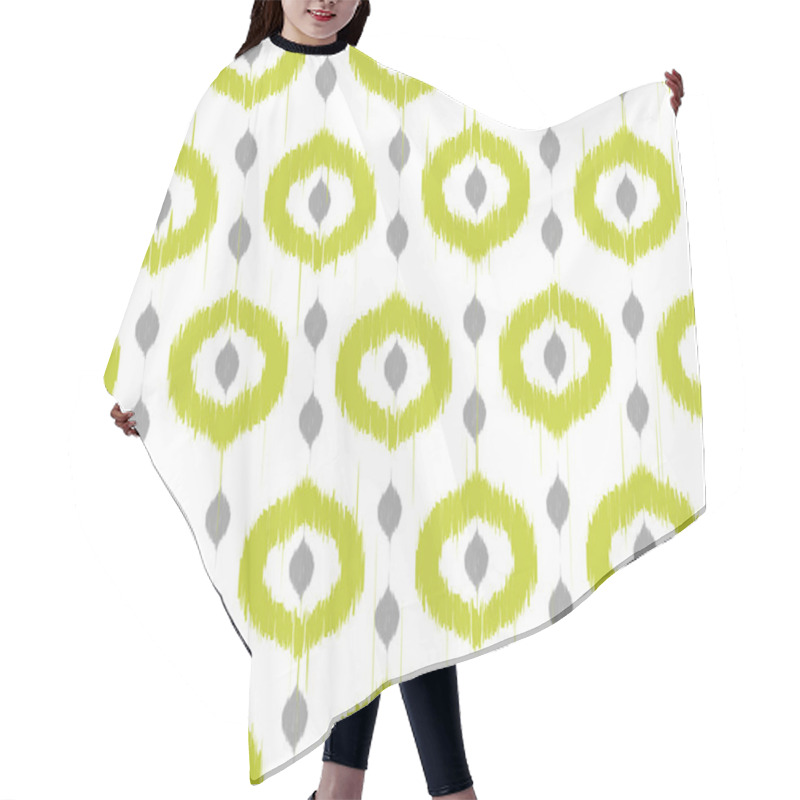 Personality  Vector Seamless Ikat Pattern Hair Cutting Cape