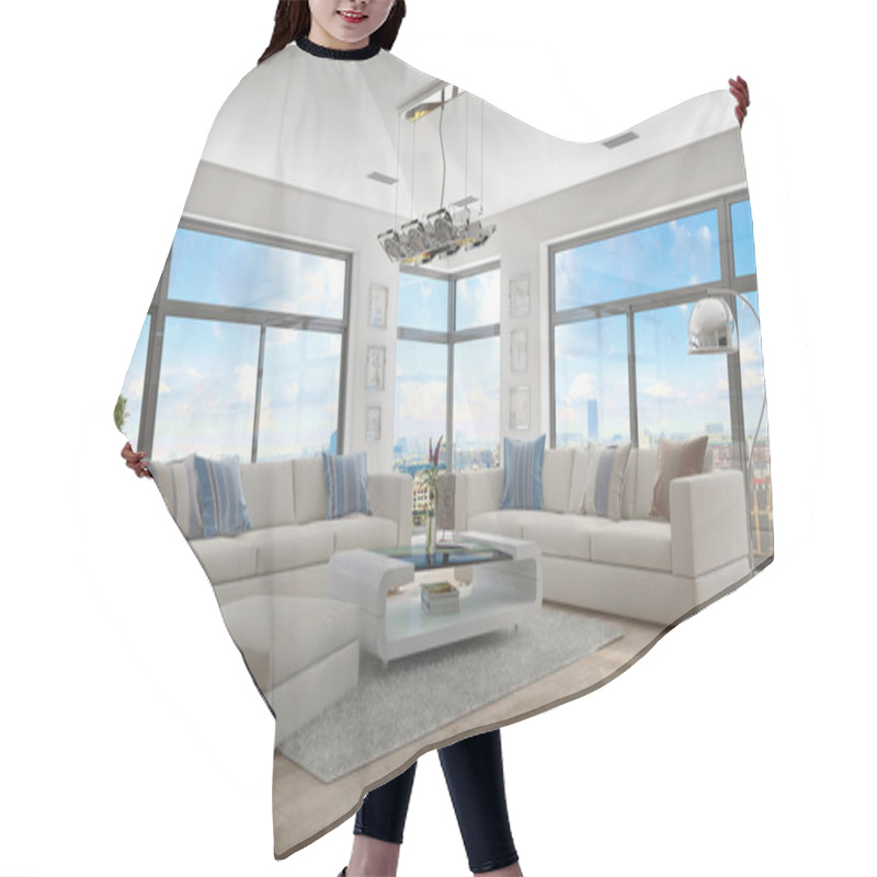 Personality  3d - Luxury Modern Loft Apartment - Shot 45 Hair Cutting Cape