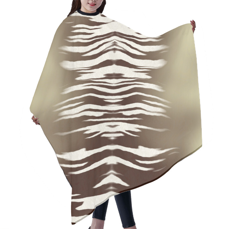 Personality  Striped Skin Hair Cutting Cape