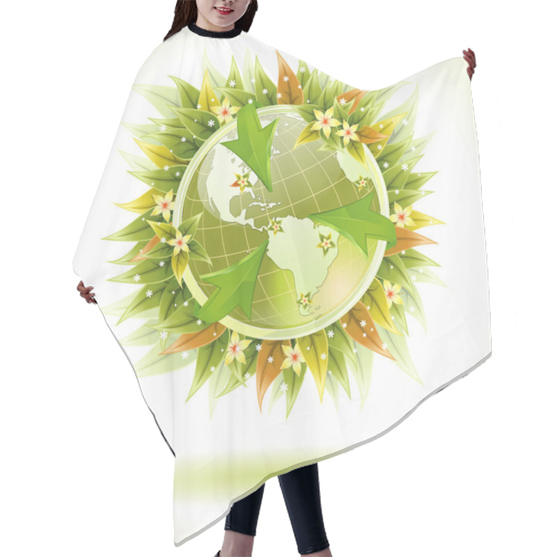 Personality  Concept - Environmentally Friendly Planet Hair Cutting Cape