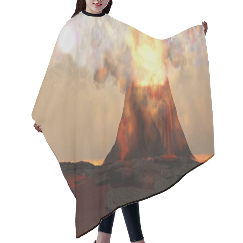 Personality  Volcano Fire Hair Cutting Cape