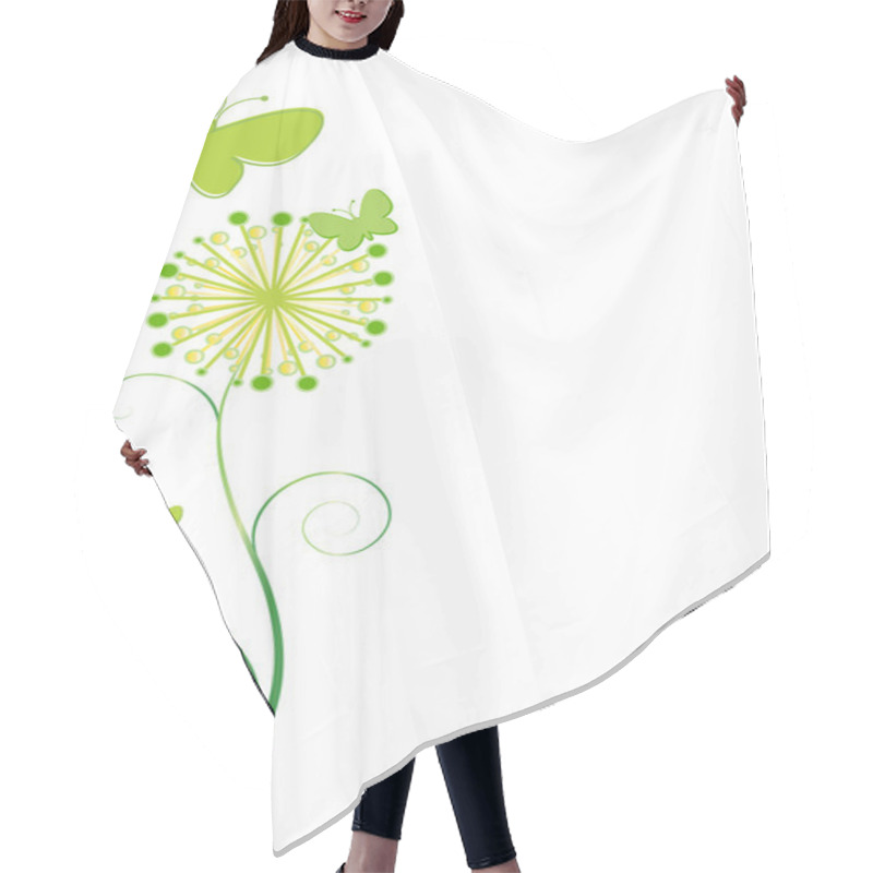 Personality  Butterflies And Flower Hair Cutting Cape