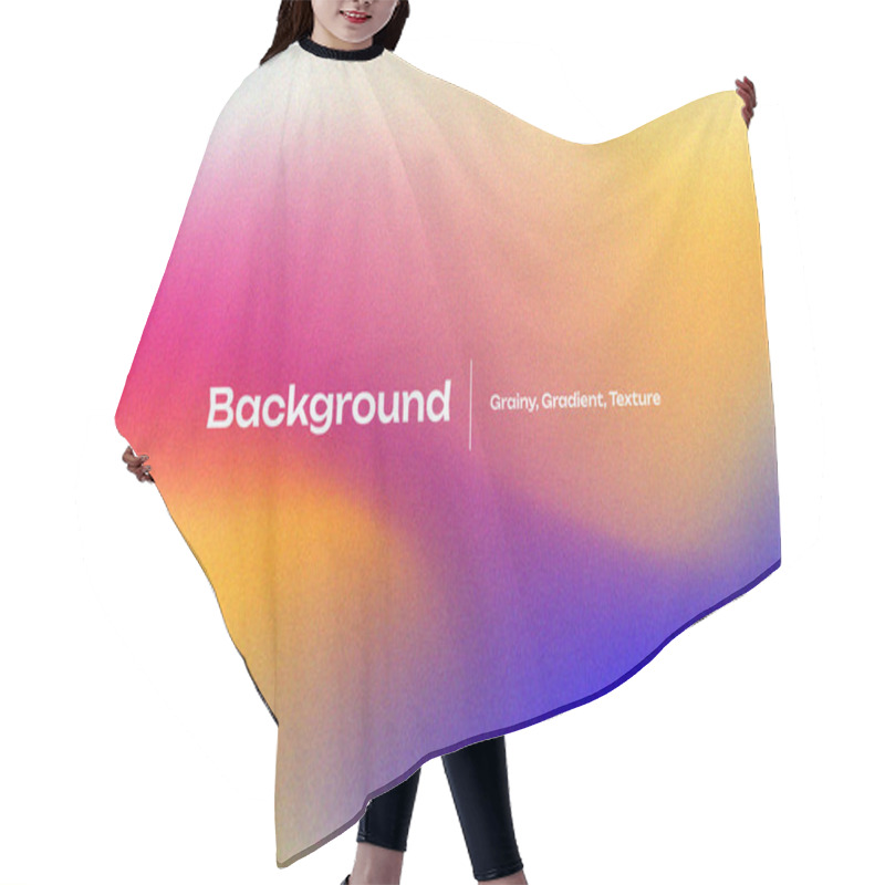 Personality  Abstract Gradient Background With Grainy Texture Hair Cutting Cape