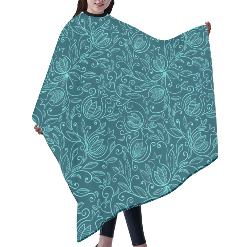 Personality  Pomegranate Seamless Pattern Hair Cutting Cape