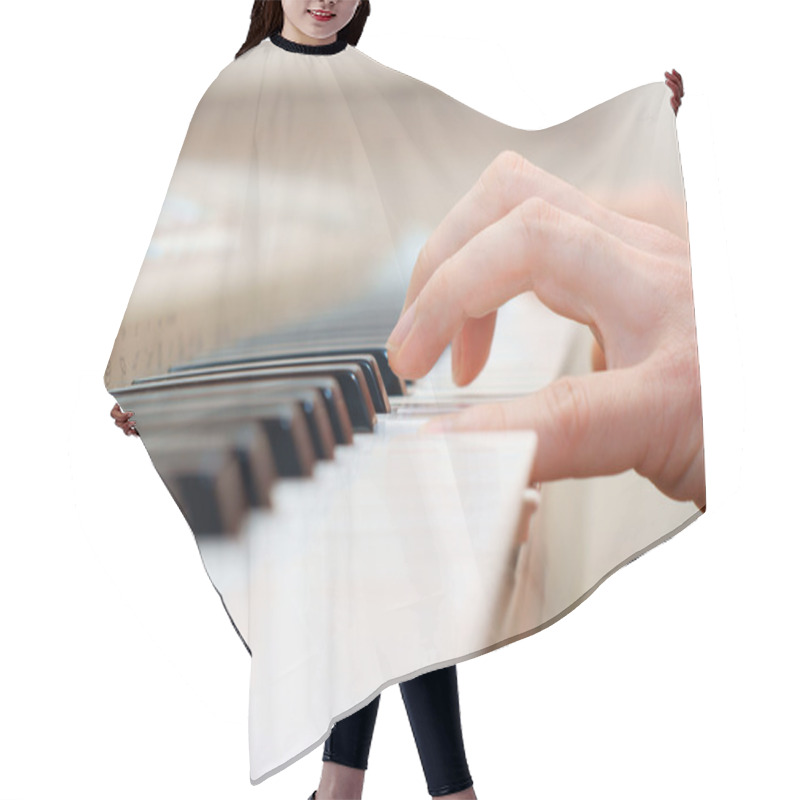 Personality  Hands And Piano Player Hair Cutting Cape