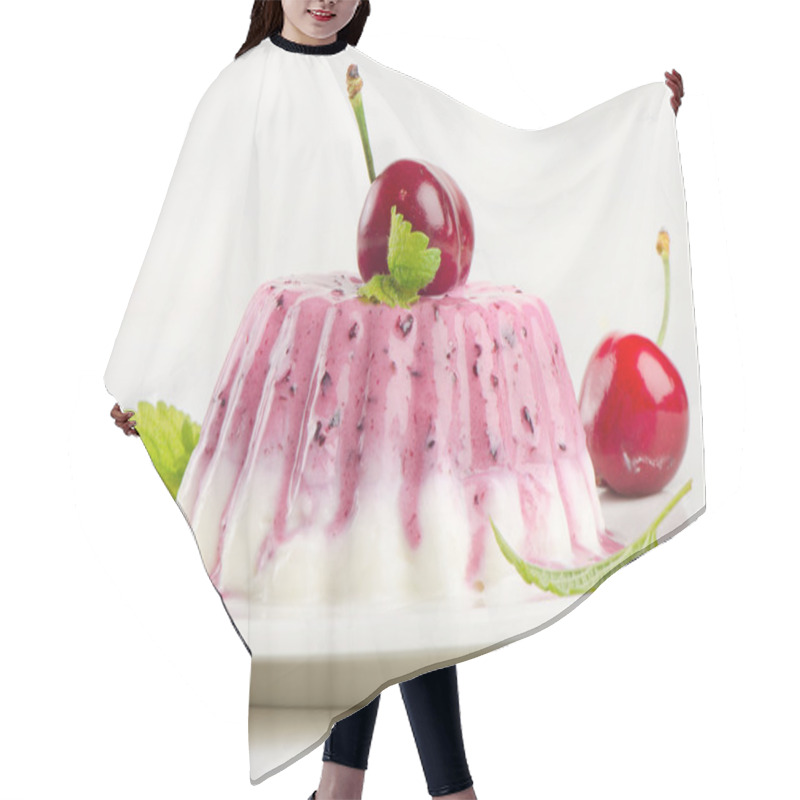 Personality  Dessert With Cream And Cherries Hair Cutting Cape