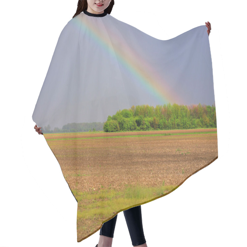 Personality  Rainbow Hair Cutting Cape