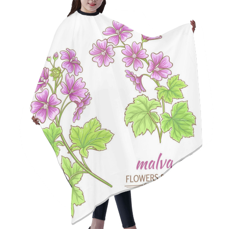 Personality  Malva Vector Set Hair Cutting Cape