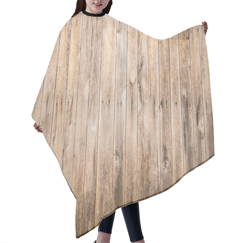 Personality  Wooden Planks Texture Background  Hair Cutting Cape