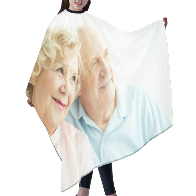 Personality  Charming Elderly Female Hair Cutting Cape