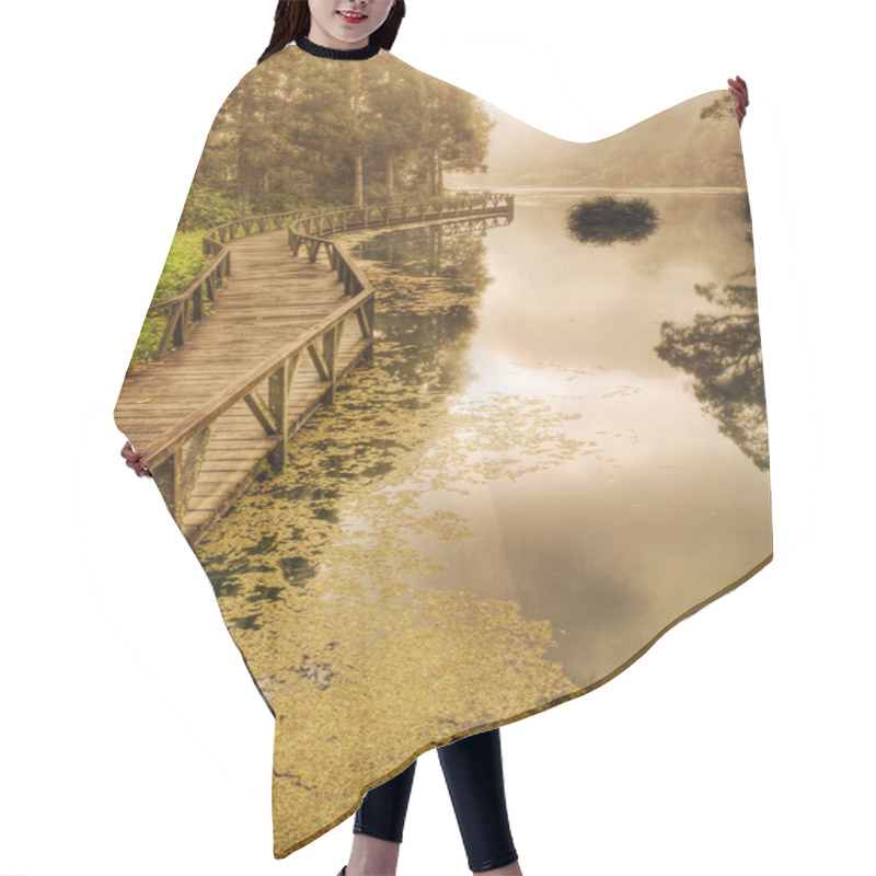 Personality  Sunrise Scenery Hair Cutting Cape