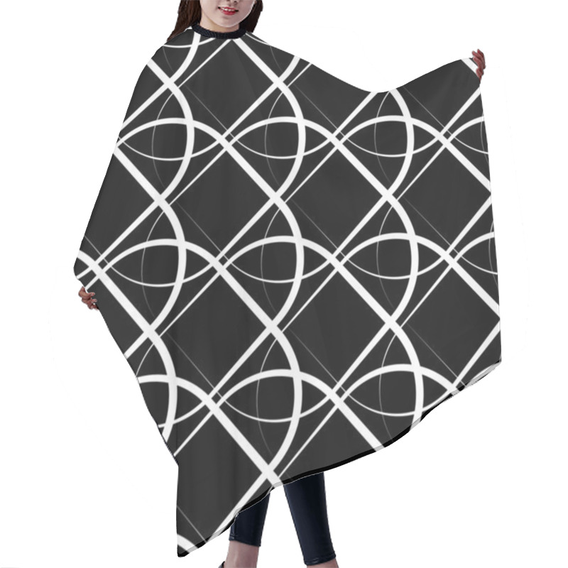 Personality  Geometric Monochrome Background Hair Cutting Cape