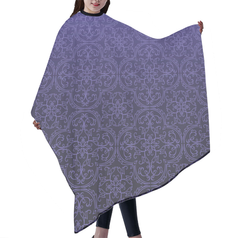 Personality  Seamless Damask Background Pattern Hair Cutting Cape