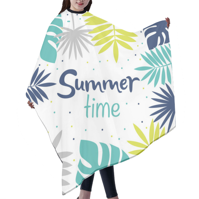 Personality  Tropical Vacation Card Hair Cutting Cape