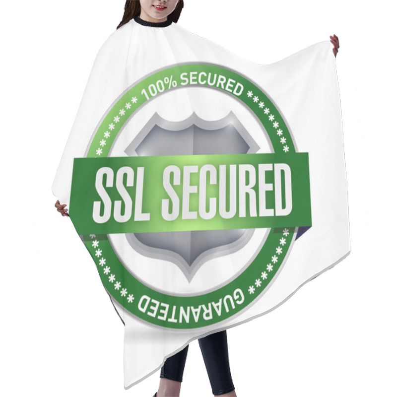 Personality  Ssl Secured Seal Or Shield Illustration Hair Cutting Cape