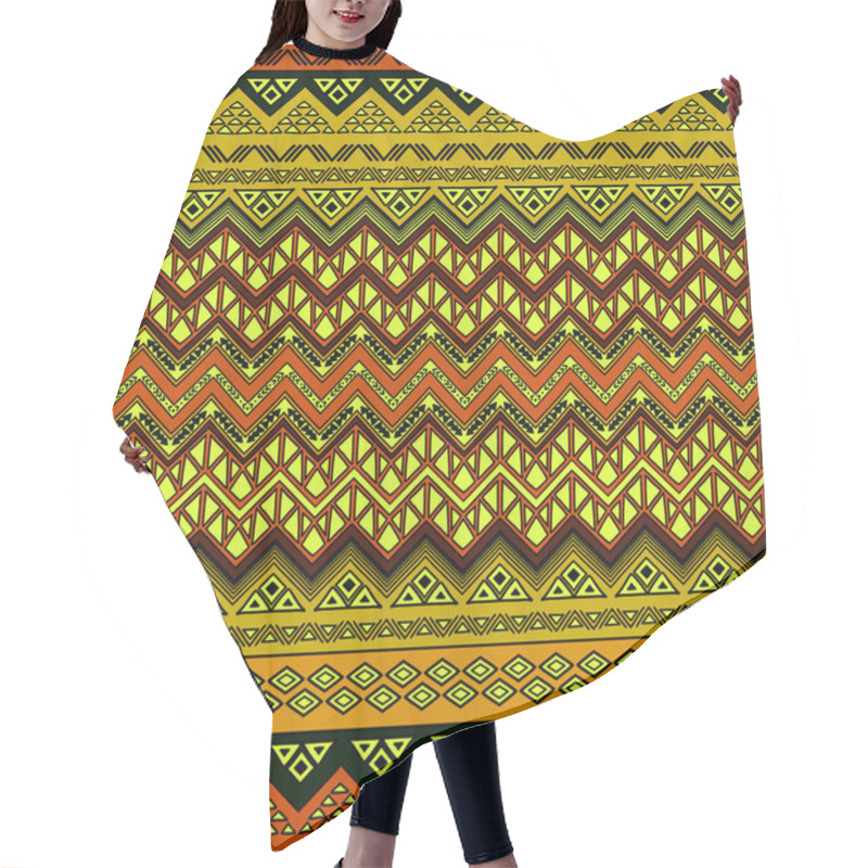 Personality  Seamless Aztec Pattern Hair Cutting Cape