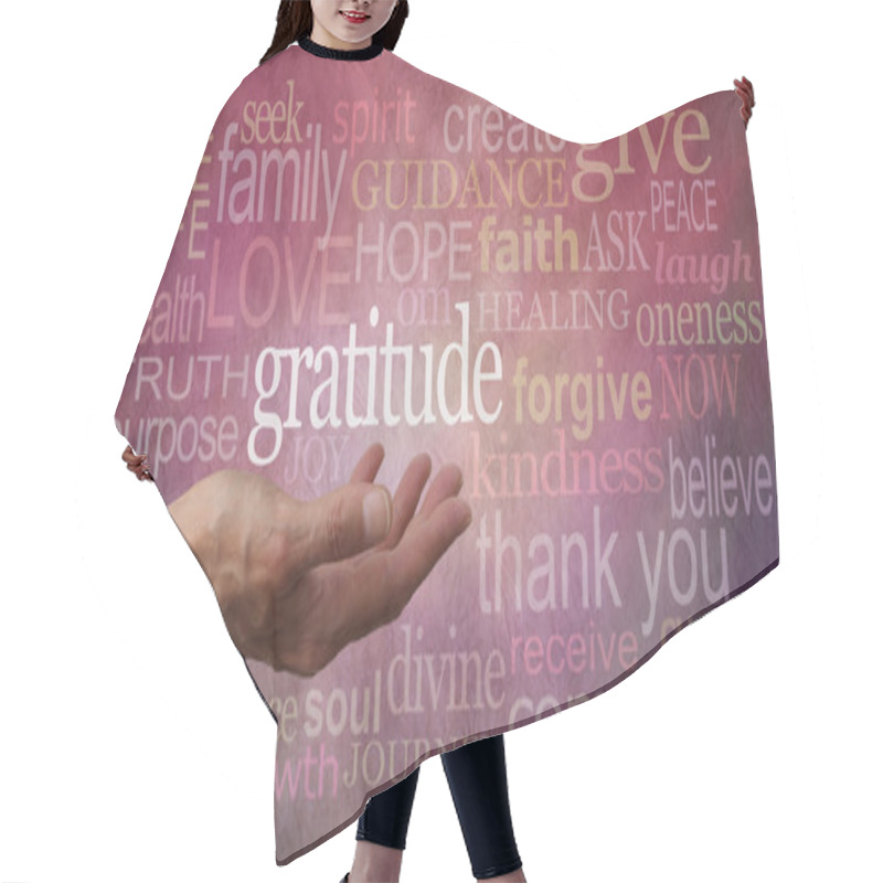 Personality  Gratitude Attitude Hair Cutting Cape